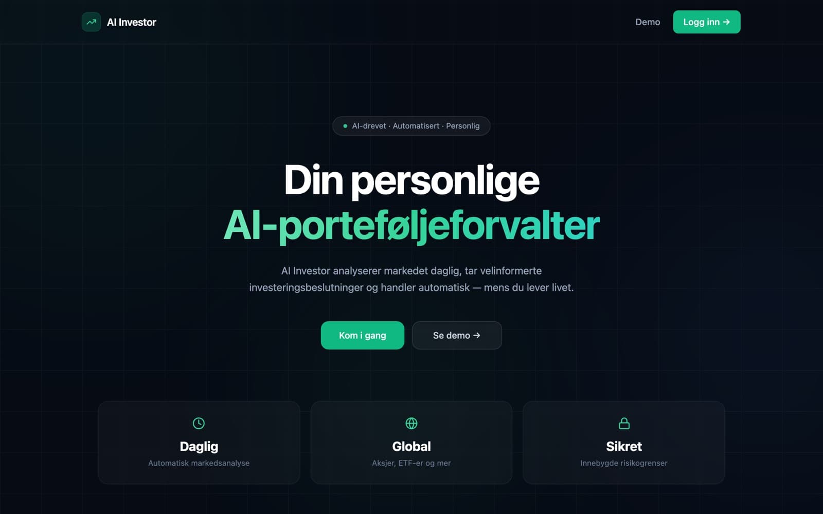 Skjermbilde av Investor